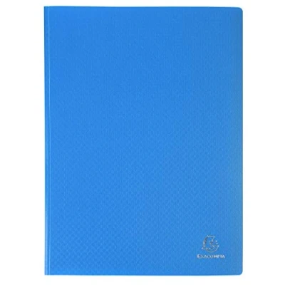 Image de Exacompta Réf. 88100E 1 Protège documents OPAK 100 pochettes cristal lisse 200 vues pour format A4 dimensions 24 x 32 cm couverture en polypro semi rigide 8 couleurs aléatoires