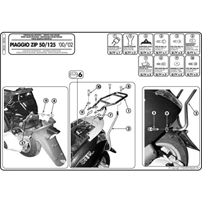 Image de Givi SR56 Support pour Top Case Monolock Noir Taille 40