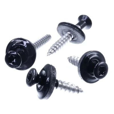 Image de SECCARO Lot de 100 vis étanches 4,5 x 45 mm, RAL 9005 noir profond, acier inoxydable A2, rondelle d&#039;étanchéité EPDM 15 TX/six pans creux