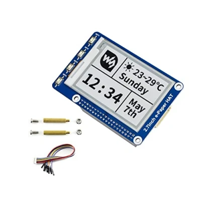 Image de IBest 2.7inch E Paper Display Module 264x176 Resolution 3.3V/5V Two Color Ink epaper Screen Hat for Raspberry Pi/Jetson Nano/Arduino/Nucleo Support Partial Refresh,SPI Interface