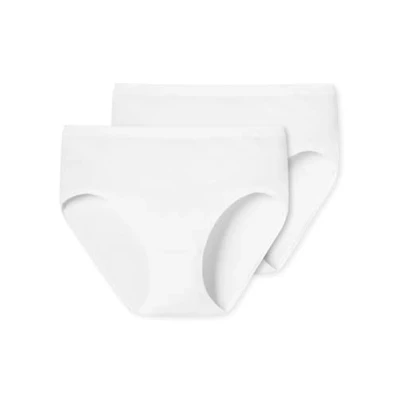Image de Schiesser Hüftslip 2er Pack Bikini, Blanc (100 Weiss), 44 (Taille Fabricant: 42 (XL) (Lot de 4) Femme