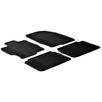 Image de Gledring 0214 Ensemble de tapis sol Caoutchouc avant et arrière 4 noir 750mm 550mm MAZDA: 6 3/5 portes, Break