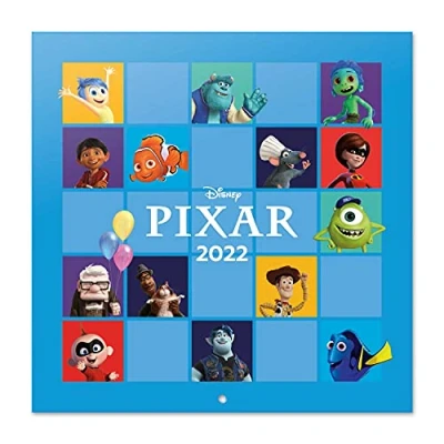 Image de Grupo Erik Calendrier 2021 2022 Les Classiques Pixar 16 Mois Mural, De Septembre à Décembre 30 x 60 cm, 6 langues, Certifié FSC