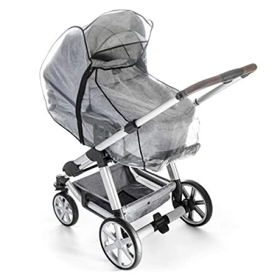 Image de Reer RainCover Classic+ housse de pluie pour poussettes combinées avec fermeture éclair