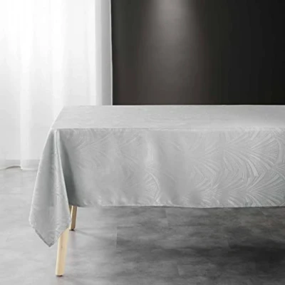 Image de douceur d&#039;intérieur, Nappe Rectangle (140 x 240 cm) Lolly Gris, Jacquard