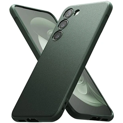 Image de Ringke Compatible avec Coque Samsung Galaxy S23 5G [Onyx] Antidérapant Antichoc Protection Robuste Flexible Ultra Fine TPU Souple Durable Étui Dark Green