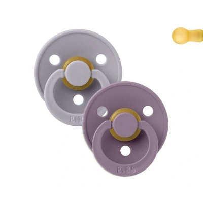 Image de 2 Sucettes BIBS Colours Fossil Gris/Mauve
