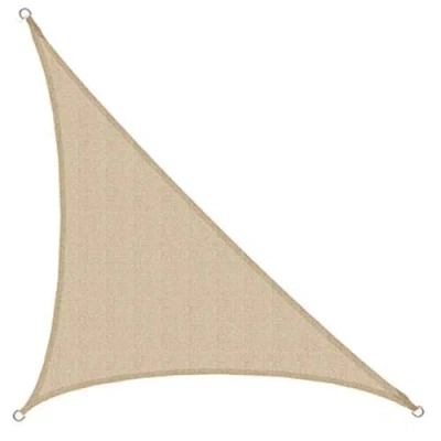 Image de AMANKA Voile d&#039;ombrage UV 3,6x3,6x5,1 HDPE Triangle Rectangle Protection Solaire Toile de Jardin