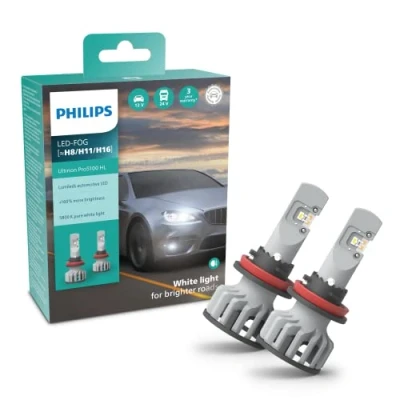 Image de Philips Ultinon Pro5100 LED ampoule de phare automobile (H8/H11/H16), +160%, 5.800K, set 2