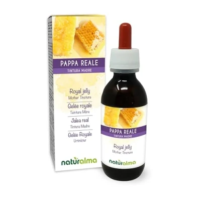 Image de Gelée royale (Royal jelly) Teinture Mère sans alcool Naturalma Extrait liquide gouttes 120 ml Complément alimentaire