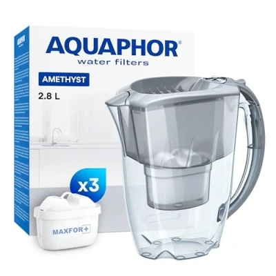 Image de AQUAPHOR MAXFOR+ Filtre à Eau en Plastique Gris 25,5 cm