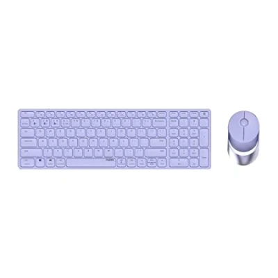 Image de Rapoo 9750M Clavier Souris RF sans Fil + Bluetooth QWERTZ Allemand Lilas
