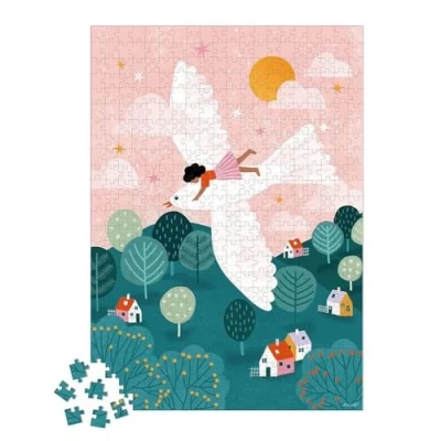 Image de Janod Puzzle 500 Pièces la Colombe Adapté Adulte Adolescent Enfant Développe Patience et Dextérité Fabrication Européenne Certifié FSC Dès 10 Ans,J02521