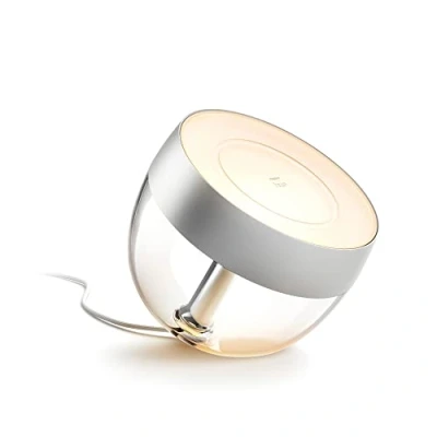 Image de Philips Hue White and Color Ambiance, Iris compatible Bluetooth, Silver, fonctionne avec Alexa, Google Assistant et Apple Homekit