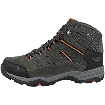 Image de Hi Tec Homme Banderra II WP Bottes de randonnée Taille Haute, Gris Anthracite Graphite brûlé Orange 51, 44 EU