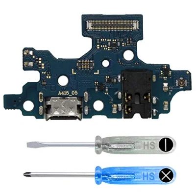 Image de MMOBIEL Connecteur de Charge Compatible avec Samsung Galaxy A41 2020 Dock Connector USB C Jack Audio/Microphone/Antenne Remplacement INCL. Tournevis