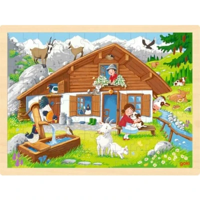 Image de goki Puzzle en Bois, 57381, Multicolore