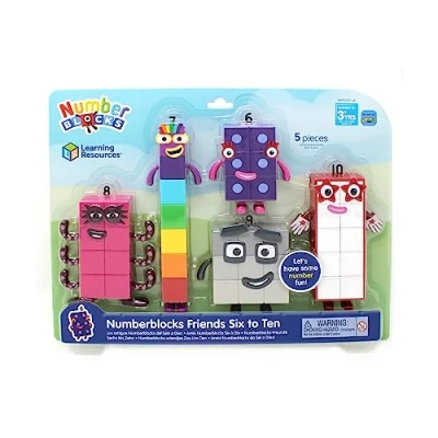 Image de Learning Resources Amis Numberblocks Six à Dix Jeu, Figurines Officielles Collectionner pour Les Enfants partir de 3 Ans, HM95357 UK, Multicolore