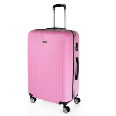 Image de ITACA Valise Grande Taille 23Kg Rigide Spacieuse XL pour Soute Avion Ultra Résistante Extensible avec Cadenas À Combinaison Idéale Voyages Longs Et Moyens Séjours, Rose