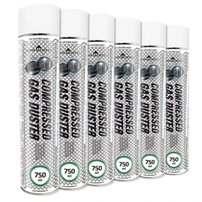 Image de Air Comprimé Gaz 6x AABCOOLING Home&amp;Office Gas Duster 750ml K2, Kits de Nettoyage, Photo et caméscopes, Computer Cleaner, Accessoires, Dépoussiérant en Spray