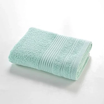 Image de douceur d&#039;intérieur, Serviette de Toilette (50 x 90 cm) Tendresse Celadon, Eponge Unie