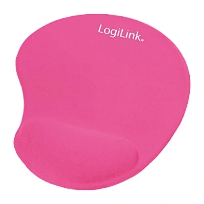 Image de LogiLink ID0027P Tapis de souris avec repose poignets Rose