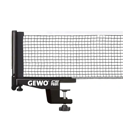 Image de GEWO Filet Professionnel CS ping Pong Unisexe, Noir, Taille Unique