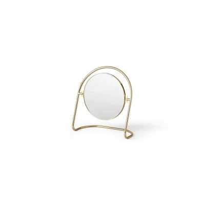 Image de Audo Copenhagen Miroir de table Nimbus 25 cm Laiton poli