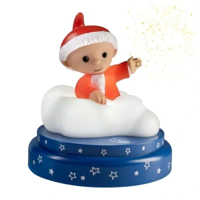 Image de ANSMANN Lampe de nuit LED Sandman, pour enfants, Arrêt automatique, Lumière blanche chaude, Fonction tactile, Fonctionne avec des piles