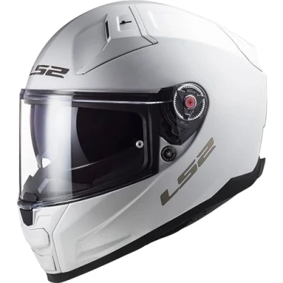 Image de LS2, Casque Moto Intégral Vector II Gloss White, XXL