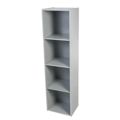 Image de Iris Ohyama, Meuble enfant, Bibliothèque à Livres, Organiseur de Jouets, 4 étagères fixes, Multifonctionnelle, Design, Crèche, Chambre, Ecole Kids cube shelf KCX Gris