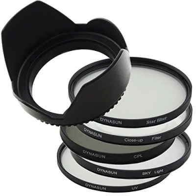 Image de Kit de Filtre Lens 82mm UV +Sky Skylight +CPL Polarisant Circulaire +Star +Macro +Pare Soleil 82 mm
