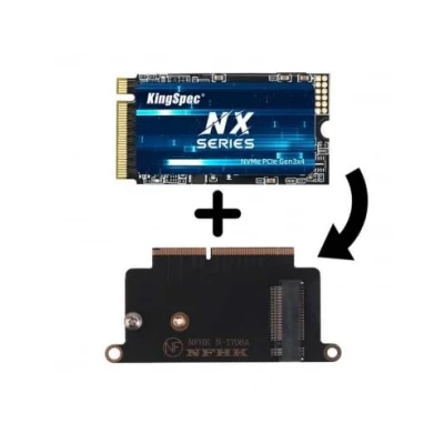 Image de SSD Compatible pour MacBook KingSpec 512Go (2016/2017) (Avec Adaptateur)