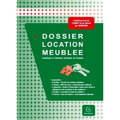 Image de Exacompta Dossier location meublée propriétaire louant moins de 4 logements 49E
