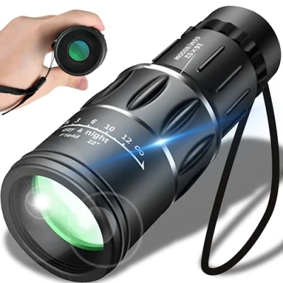Image de Retoo monoculaire pour Adulte 16 x 52 étanche Compact télescope Optique bifocal Adultes Observation des Oiseaux Chasse tir Camping Voyage