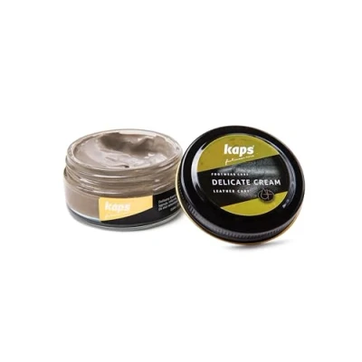 Image de Kaps Crème Délicate De Cirage Cuir Naturel Et Synthé Soin Chaussures Professionnel Intensif Du Nourrissant Pot Verre 50ml Plusieurs Couleurs (176 Pin)