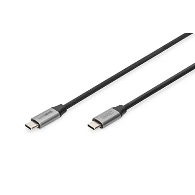 Image de DIGITUS Câble de Connexion USB C 3.0 Gen1 Type vers 5 Gbps 60W Power Delivery Thunderbolt 3 4k/60Hz 1m Noir