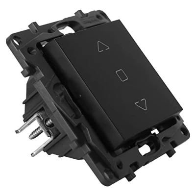 Image de Niloe Step 863544 Interrupteur pour volet roulant 3 positions Noir