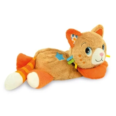 Image de Clementoni Chat Mon Chaton Ronron Peluche vibrante et Musicale Blanche Douce, Compagnon Câlin Enfants Made in Italie Lavable en Machine Inspiré de la Ronronthérapie 52775