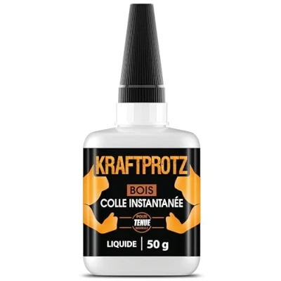 Image de ARKA KRAFTPROTZ bois 50 g colle instantanée extra forte à transparente Super liquide étanche application facile et maintien sûr