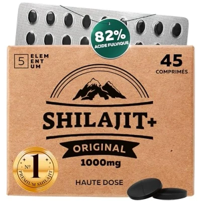 Image de Shilajit comprimés 22 500 mg 45 Original Mumijo Riche en 82% d&#039;acide fulvique Fait main