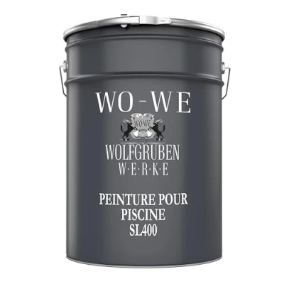Image de WO WE Peinture pour piscine et bassin SL400 Imperméable étanche RAL 7016 simil. à Gris anthracite 5L