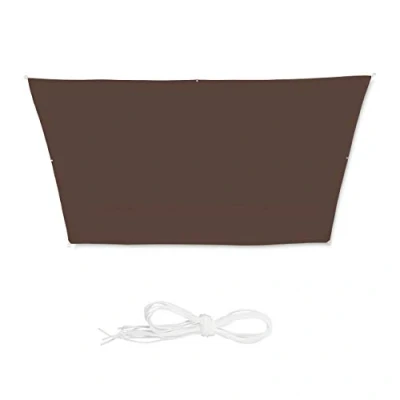 Image de relaxdays Voile d’ombrage trapèze diffuseur d’Ombre Protection Soleil Balcon Jardin UV 3x4x2x2 m Toile imperméable, Gris, 3 x 4 2