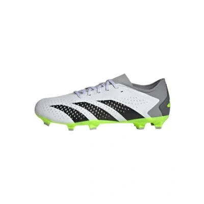 Image de adidas Mixte Predator Accuracy.3 L FG Chaussures de Football, Cloud White/Core Black/Lucid Lemon, 46 EU