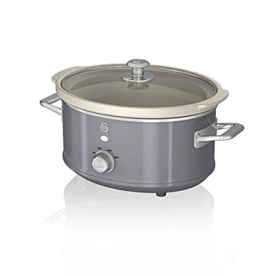 Image de Cygne Rétro Mijoteuse, 3,5 L, Gris