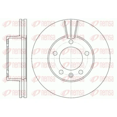 Image de REMSA 6643.10 Disque de frein Essieu avant 305, 305 28 5 ventilé RENAULT: MASTER 2 Kasten, Pritsche/Fahrgestell, Bus