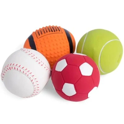 Image de Petface Assortiment de Boules en Latex, Grandes, Multicolores