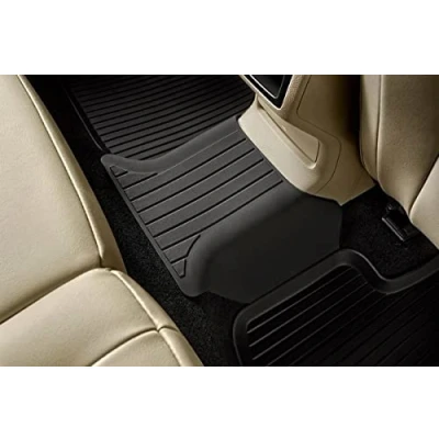Image de Skoda Karoq 57A061580 Tapis de Sol en Caoutchouc avec Cache Central arrière Noir