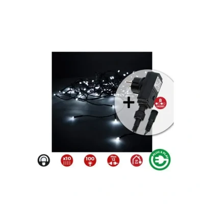 Image de Guirlande lumineuse LED EDM Blanc (2 X 1 M)