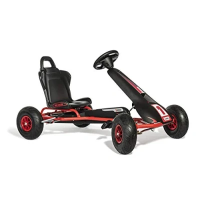 Image de Ferbedo Go AR 8R 112012 Gokart/Kart en Noir/Rouge avec Volant sonore et pneus à air partir de 5 11 Ans